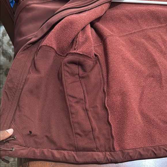 The North Face apex risor wind proof Burgundy Softshell Jacket M - Picture 13 of 16